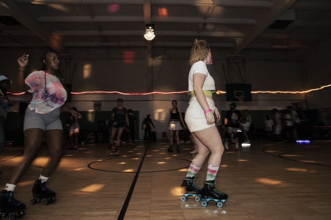 Roller skating at Brooklyn Skates in Bed-Stuy